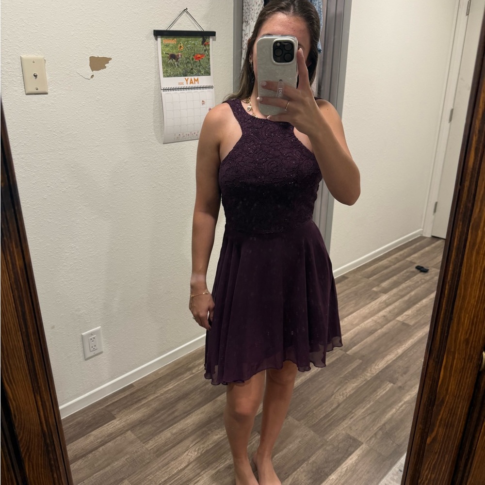 Speechless Deep Purple Mini Dress